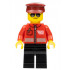 Post Office - Airmail Letter Logo and Red Jacket with Zipper, Dark Red Hat, Black Legs, Sunglasses – ГРАДСКИ