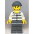 Police - Jail Prisoner 50380 Prison Stripes, Stubble, Dark Bluish Gray Knit Cap – ГРАДСКИ