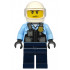 Police - City Motorcyclist, Safety Vest with Police Badge, Dark Blue Legs, White Helmet, Trans-Clear Visor – ГРАДСКИ