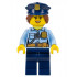 Police - City Officer Female, Bright Light Blue Shirt with Badge and Radio, Dark Blue Legs, Dark Blue Police Hat – ГРАДСКИ