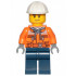Construction Worker - Male, Orange Safety Jacket, Reflective Stripe, Sand Blue Hoodie, Dark Blue Legs, White Construction Helmet, Stubble – ГРАДСКИ