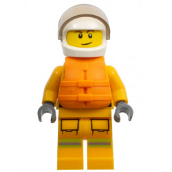 Fire - Reflective Stripes, Bright Light Orange Suit, Life Jacket, White Helmet – ГРАДСКИ