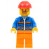 Blue Jacket with Diagonal Lower Pockets and Orange Stripes, Orange Legs, Red Construction Helmet – ГРАДСКИ