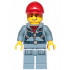 Ocean Mini-Submarine Pilot - Male, Harness, Sand Blue Legs with Pockets, Red Cap, Lopsided Grin – ГРАДСКИ
