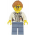 Ocean Researcher - Female, White Jacket, Sand Blue Legs, Glasses, Medium Nougat Hair – ГРАДСКИ