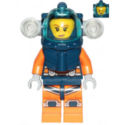 Deep Sea Diver - Female, Dark Blue Helmet, Side Lamps, Smirk / Left Eye Squinted – ГРАДСКИ