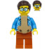 Plane Passenger - Male, Dark Brown Hair, Dark Azure Hawaiian Shirt, Dark Orange Legs, Baby Carrier – ГРАДСКИ