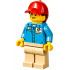 Ground Crew - Female, Medium Blue Shirt with 'Octan' Logo, Tan Legs, Red Ball Cap with Reddish Brown Ponytail – ГРАДСКИ