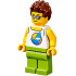 Plane Passenger - Male, White Tank Top with Dark Azure Sailboat, Lime Legs, Reddish Brown Hair Spiked – ГРАДСКИ