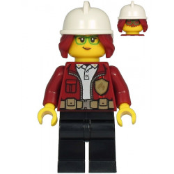Fire Chief, Female - Freya McCloud, Dark Red Jacket, Black Legs, White Fire Helmet, Dark Red Hair – ГРАДСКИ
