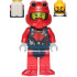 Scuba Diver - Male, Open Mouth, Black Beard, Red Helmet, White Air Tanks, Red Flippers – ГРАДСКИ