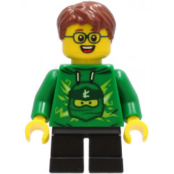 Boy - Green Ninjago Hoodie, Black Short Legs, Reddish Brown Hair – ГРАДСКИ