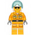 Fire - Reflective Stripes, Bright Light Orange Suit, White Helmet, Black and Silver Sunglasses – ГРАДСКИ