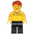 LEGO Store Employee, Black Legs, Dark Orange Tousled Hair, Lopsided Grin – ГРАДСКИ
