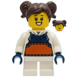 Madison (Maddy) - White Robe with Dark Blue and Dark Orange Bogu Armor – ГРАДСКИ