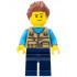 Camper Van Owner - Male, Dark Tan Vest over Dark Azure Shirt, Dark Blue Legs, Reddish Brown Spiked Hair, Stubble – ГРАДСКИ