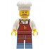 Baker - Male, Reddish Brown Apron with Cup and Name Tag, Sand Blue Legs, White Chef Toque – ГРАДСКИ