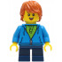 Child - Boy, Dark Azure Hoodie, Dark Blue Short Legs, Dark Orange Tousled Hair, Freckles, Smile with Teeth and Tongue – ГРАДСКИ