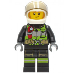 Fire Fighter - Clemmons, White Helmet, Trans-Brown Visor – ГРАДСКИ