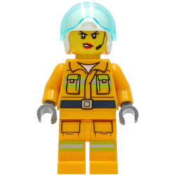 Fire - Reflective Stripes, Bright Light Orange Suit, White Helmet, Headset – ГРАДСКИ