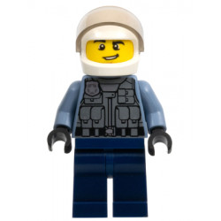 Police Officer - Sand Blue Police Jacket, Dark Blue Legs, White Helmet – ГРАДСКИ