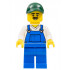 Street Sweeper - Male, Blue Overalls over V-Neck Shirt, Blue Legs, Dark Green Cap, Moustache – ГРАДСКИ