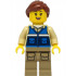 Wildlife Rescue Worker - Female, Blue Vest with 'RESCUE' Pattern on Back, Dark Tan Legs with Pockets, Reddish Brown Hair – ГРАДСКИ