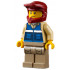 Wildlife Rescue Explorer - Male, Blue Vest with 'RESCUE' Pattern on Back, Dark Red Helmet, Dark Tan Legs with Pockets, Beard – ГРАДСКИ
