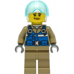 Wildlife Rescue Pilot - Female, Blue Vest, White Helmet, Dark Tan Legs, Smirk – ГРАДСКИ