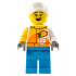 Stuntz Crew - Female, Bright Light Orange and White 'ViTA RUSH' Jacket, Dark Azure Legs, White Cap with Bright Light Yellow Ponytail Hair, Freckles – ГРАДСКИ