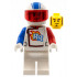 Rocket Racer - Stuntz Driver, White Jumpsuit with Blue and Red Arms, White Helmet, Trans-Red Visor – ГРАДСКИ