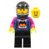 Ann McCloud - Stuntz Driver, Dark Azure Jacket with Animal Mouth and Magenta Arms, Black Legs, Black Helmet, Trans-Clear Visor – ГРАДСКИ