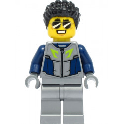 Duke DeTain - Stuntz Driver, Dark Blue and Flat Silver Racing Suit – ГРАДСКИ