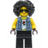 Stuntz Driver - Female, Sand Blue Vest over Rose Shirt, Black Legs, Black Curly Hair, Sunglasses – ГРАДСКИ