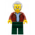 Man, Dark Red Jacket with Bright Light Blue Shirt, Dark Green Legs, Light Bluish Gray Hair, Beard and Sideburns (Rescue Helicopter Transport Driver) – ГРАДСКИ