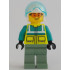 Rescue Helicopter Pilot - Male, Dark Turquoise and Neon Yellow Safety Vest, Sand Green Legs, White Helmet, Trans-Light Blue Visor, Safety Glasses – ГРАДСКИ