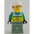 Ambulance Driver - Female, Dark Turquoise and Neon Yellow Safety Vest, Sand Green Legs, White Cap with Reddish Brown Ponytail Hair – ГРАДСКИ