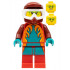 Freya McCloud - Stuntz Driver, Dark Red Jumpsuit with Dark Turquoise and Orange Flames, Red Legs, Dark Red Dirt Bike Helmet, White Goggles – ГРАДСКИ