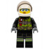 Fire - Reflective Stripes with Utility Belt and Flashlight, White Helmet, Trans-Brown Visor, Safety Glasses, Peach Lips Closed Mouth Smile – ГРАДСКИ
