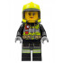 Fire - Reflective Stripes with Utility Belt and Flashlight, Neon Yellow Fire Helmet, Trans-Brown Visor, Peach Lips – ГРАДСКИ