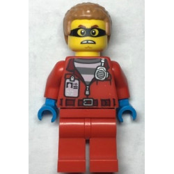 Police - Crook Hacksaw Hank, Red Jacket with Prison Shirt and I.D. Tag – ГРАДСКИ