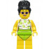Beach Tourist - Female, White and Lime Swimsuit, Black Hair – ГРАДСКИ