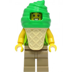Ice Cream Vendor - Male, Lime Hoodie, Bright Green Ice Cream Suit – ГРАДСКИ