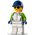 Race Car Mechanic - Female, White Racing Jacket and Legs, Dark Blue Cap with Dark Orange Hair – ГРАДСКИ