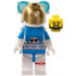 Lunar Research Astronaut - Male, White and Dark Azure Suit, White Helmet, Metallic Gold Visor, Backpack Lights, Beard – ГРАДСКИ