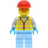 Space Engineer - Male, Neon Yellow Safety Vest, Bright Light Blue Legs, Red Construction Helmet, Safety Glasses – ГРАДСКИ