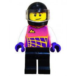 Go-Kart Racer, Coral Racing Suit, Black Helmet and Legs – ГРАДСКИ