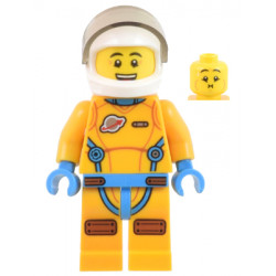 Lunar Research Astronaut - Male, Bright Light Orange and Dark Azure Suit, White Helmet, Trans-Brown Visor (Lieutenant Jamie) – ГРАДСКИ