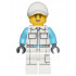 Electric Scooter Attendant - Female, White Jumpsuit with Pockets, White Legs with Pocket, White Cap with Bright Light Yellow Ponytail Hair – ГРАДСКИ