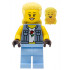 Stuntz Spectator - Female, Sand Blue Vest over Rose Shirt, Bright Light Blue Legs, Bright Light Yellow Mullet – ГРАДСКИ